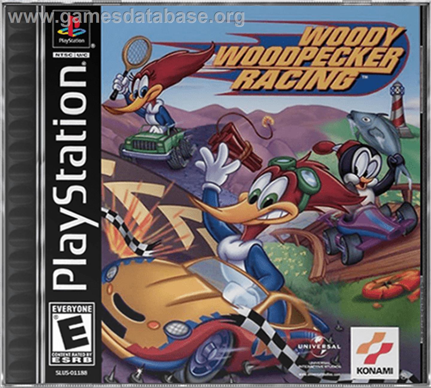 Woody Woodpecker Racing - Sony Playstation - Artwork - Box