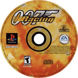 Cartridge artwork for 007: Racing on the Sony Playstation.