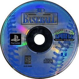 Cartridge artwork for 3d Baseball on the Sony Playstation.