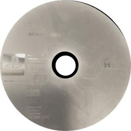 Cartridge artwork for Afraid Gear on the Sony Playstation.