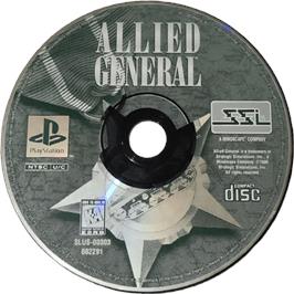 Cartridge artwork for Allied General on the Sony Playstation.