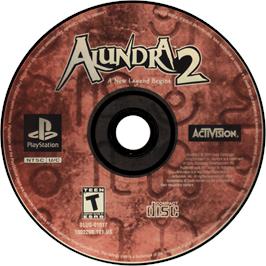 Cartridge artwork for Alundra 2 on the Sony Playstation.