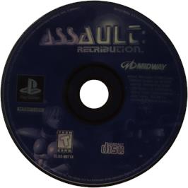 Cartridge artwork for Assault on the Sony Playstation.