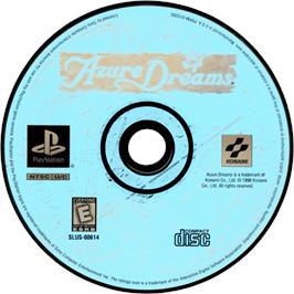 Cartridge artwork for Azure Dreams on the Sony Playstation.