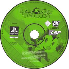 Cartridge artwork for Baby Felix Tennis on the Sony Playstation.