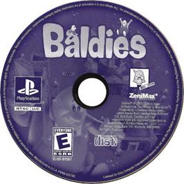 Cartridge artwork for Baldies on the Sony Playstation.
