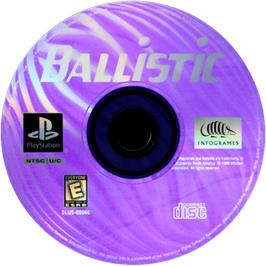 Cartridge artwork for Ballistic on the Sony Playstation.