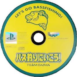 Cartridge artwork for Bass Tsuri Ni Ikou! on the Sony Playstation.