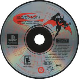 Cartridge artwork for Batman Beyond: Return of the Joker on the Sony Playstation.
