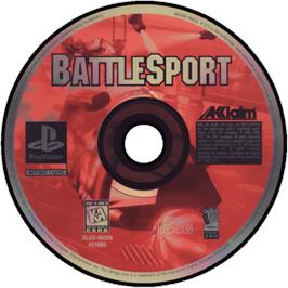 Cartridge artwork for Battlesport on the Sony Playstation.