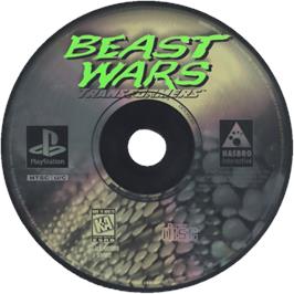 Cartridge artwork for Beast Wars - Transformers on the Sony Playstation.