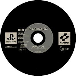Cartridge artwork for Beat Mania on the Sony Playstation.