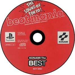 Cartridge artwork for Beat Mania - The Sound Of Tokyo on the Sony Playstation.