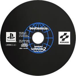 Cartridge artwork for Beat Mania Append Gottamix 2 - Going Global on the Sony Playstation.