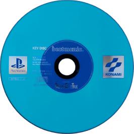 Cartridge artwork for Beatmania Featuring Dreams Come True on the Sony Playstation.