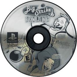 Cartridge artwork for Big Strike Bowling on the Sony Playstation.