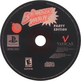 Cartridge artwork for Bomberman on the Sony Playstation.