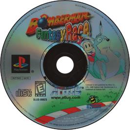 Cartridge artwork for Bomberman Fantasy Race on the Sony Playstation.