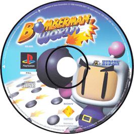 Cartridge artwork for Bomberman World on the Sony Playstation.