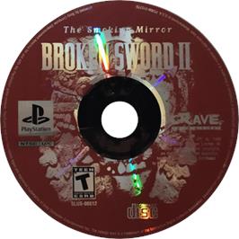 Cartridge artwork for Broken Sword 2 - The Smoking Mirror on the Sony Playstation.