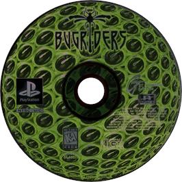 Cartridge artwork for BugRiders: The Race of Kings on the Sony Playstation.