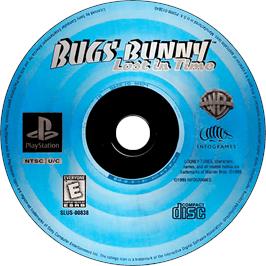 Cartridge artwork for Bugs Bunny Lost In Time on the Sony Playstation.