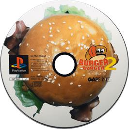 Cartridge artwork for Burger Burger 2 on the Sony Playstation.