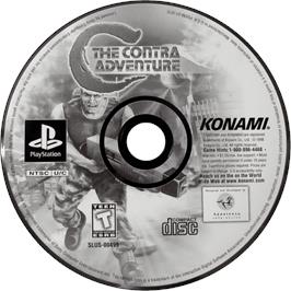Cartridge artwork for C - The Contra Adventure on the Sony Playstation.