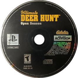 Cartridge artwork for Cabela's Ultimate Deer Hunt on the Sony Playstation.