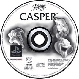 Cartridge artwork for Casper on the Sony Playstation.