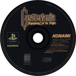 Cartridge artwork for Castlevania: Symphony of the Night on the Sony Playstation.