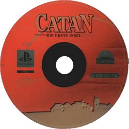 Cartridge artwork for Catan - Die Erste Insel on the Sony Playstation.