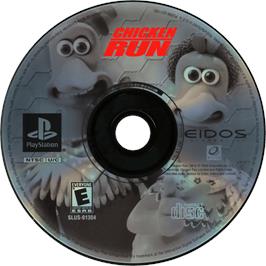 Cartridge artwork for Chicken Run on the Sony Playstation.
