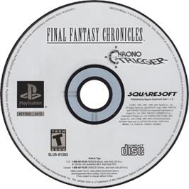 Cartridge artwork for Chrono Trigger on the Sony Playstation.