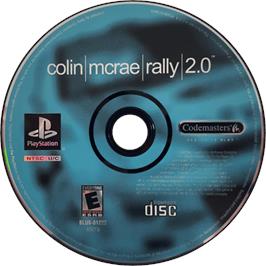 Cartridge artwork for Colin McRae Rally 2.0 on the Sony Playstation.