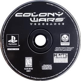 Cartridge artwork for Colony Wars - Vengeance on the Sony Playstation.
