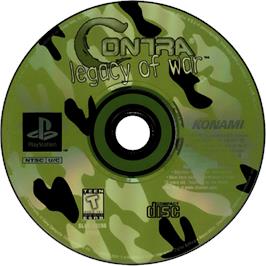 Cartridge artwork for Contra - Legacy Of War on the Sony Playstation.