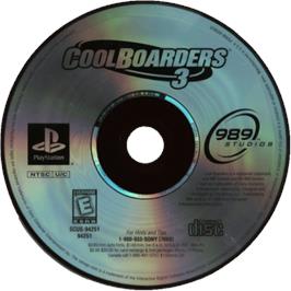 Cartridge artwork for Cool Boarders 3 on the Sony Playstation.