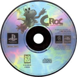 Cartridge artwork for Croc - Legend Of The Gobbos on the Sony Playstation.