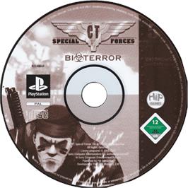 Cartridge artwork for Ct Special Forces 3 - Bioterror on the Sony Playstation.