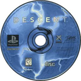 Cartridge artwork for Descent on the Sony Playstation.