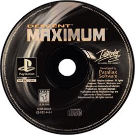 Cartridge artwork for Descent 2 on the Sony Playstation.