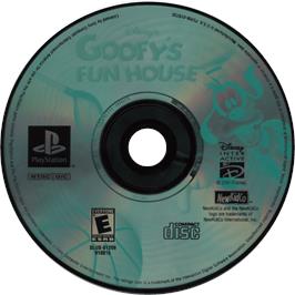 Cartridge artwork for Disney's Goofy's Fun House on the Sony Playstation.
