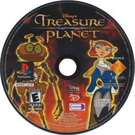 Cartridge artwork for Disney's Treasure Planet on the Sony Playstation.
