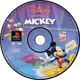 Cartridge artwork for Disney Learning - Mickey on the Sony Playstation.