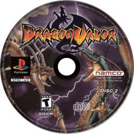 Cartridge artwork for Dragon Valor on the Sony Playstation.
