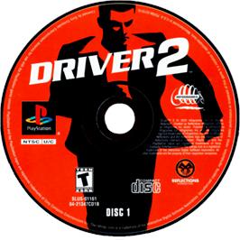 Cartridge artwork for Driver 2 - Back On The Streets on the Sony Playstation.