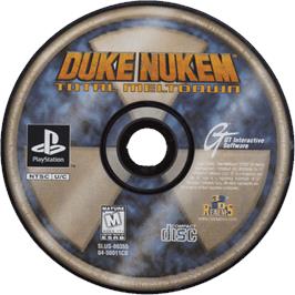 Cartridge artwork for Duke Nukem - Total Meltdown on the Sony Playstation.