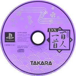 Cartridge artwork for Dx Hyakunin Isshu on the Sony Playstation.
