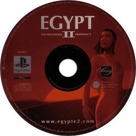 Cartridge artwork for Egypt II: The Heliopolis Prophecy on the Sony Playstation.